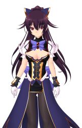  :| black_pantyhose bow breasts cleavage closed_mouth expressionless female game_cg genseishinki_sacred_virth gloves hairbow large_variant_set long_hair looking_at_viewer magical_girl medium_breasts non-web_source official_art pantyhose ponytail purple_eyes purple_hair red_eyes ribbon sacred_noire self-datamine solo transparent_background variant_set white_gloves yuugure_pairo yuuki_setsu 