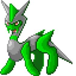  1:1 3_horns ambiguous_gender beta_design beta_pokemon_(species) beta_pokemon_games concept_art countershading digital_media_(artwork) featureless_feet feet feral green_arms green_horn green_legs green_markings green_spikes green_stripes green_teeth grey_body grey_countershading grey_horn grey_tail horn leg_spikes low_res markings multi_horn nintendo official_art pixel_(artwork) pokemon quadruped red_eyes shaded simple_background solo spikes spikes_(anatomy) striped_neck stripes tail teeth unknown_artist unknown_species white_background 