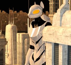  3d_(artwork) ambiguous_gender anthro digital_media_(artwork) equid evangelion_(cyborg) hasbro littlefisky machine mammal my_little_pony neon_genesis_evangelion robot solo 