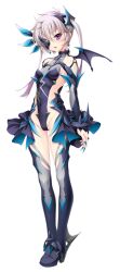  bat_wings boots breasts corruption dark_exs-tia_cocytus dark_persona demon_wings detached_sleeves earrings eyepatch female full_body game_cg grey_hair grey_thighhighs groin hair_ornament high_heels jewelry kamitsurugi_ouka kouyoku_senki_exs-tia_concert large_variant_set leotard long_hair looking_at_viewer non-web_source official_art open_mouth purple_eyes small_breasts solo standing sugahara_touka thigh_boots thighhighs transparent_background twintails variant_set wings 