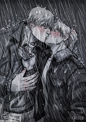  2boys blush cheating_boyfriend crisart gay holding hulkling kissing male male/male male_only marvel raining speed_(young_avengers) teddy_altman tommy_shepherd yaoi young_avengers 