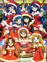  christmas coco houshou_hanon karen mermaid_melody_pichi_pichi_pitch nanami_luchia noelle seira toin_rina 