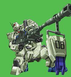  aiming anti-materiel_rifle commentary_request gun gundam gundam_08th_ms_team gundam_ez8 huge_weapon mecha microsoft_paint_(medium) mobile_suit_gundam no_humans rifle robot shield shining_shoot_(pose) simple_background sniper_rifle solo takayapeint tripod weapon 