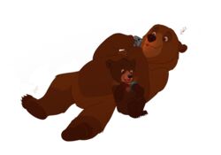  alpha_channel bear brother_bear brown_bear cellphone disney duo electronics feral genocide_knight grizzly_bear hi_res kenai_(brother_bear) koda_(brother_bear) male mammal movie_accurate phone simple_background smartphone ursine 