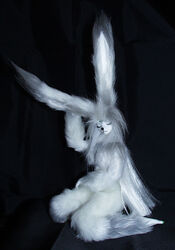 anthro bjd bureido doll female grandfathered_content hair lagomorph leporid long_ears long_hair mammal rabbit real solo