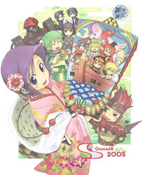  2girls 4boys :d =_= ^^^ ^_^ animal animal_ears armor aty_(summon_night) azlier bat_wings belt beret bird black_hair blue_eyes blue_hair blush bulrell cannon capelet chibi closed_eyes cloud crossover dated demon_tail drawing_(object) everyone facial_mark feline fish fishing_rod flat_chest floral_print flower fox_ears from_above furisode glasses green_hair hair_between_eyes hair_flower hair_ornament hasaha hat headband helmet holding horns japanese_clothes kimono kyle_(summon_night) le-o-ld light_brown_hair long_sleeves looking_at_viewer looking_back magna mecha meimei_(summon_night) multiple_boys multiple_girls nesty oerba_yun_fang open_mouth pointy_ears purple_eyes purple_hair red_eyes red_hair resi rexx robot sash scarf ship short_hair sky smile sonolar spiked_hair spikes staff standing studded_belt summon_night summon_night_2 summon_night_3 sweatdrop tail telescope toris watanuki_nao water watercraft wings wizard_hat yard yellow_eyes 