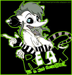 american_opossum anthro black_background blue_eyes claws colored_nails female fur glamfur gold_(metal) gold_tooth grey_hair grey_markings grey_tongue hair humor internet long_tongue mammal markings marsupial nails simple_background solo spotted_tongue stripes teeth tongue virginia_opossum white_body white_fur zeriara