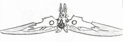 ambiguous_gender black_and_white body_weapon cybernetics cyborg empty_eyes grey_eyes jmadoc knife lagomorph leporid machine mammal monochrome monster rabbit solo standing weapon