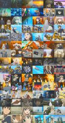  6+boys 6+girls anime_screenshot collage futaba_rentarou futakoi gensan highres koto_michiru multiple_boys multiple_girls sakurazuki_kira sakurazuki_yura shirogane_sara shirogane_souju 