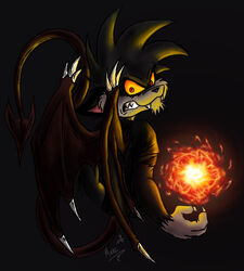 2007 4_claws 4_fingers angry anthro bared_teeth black_background black_nose blaze_(mercurius) brown_body brown_fur brown_hair brown_tail brown_wings cheek_tuft claws dark_body dark_fur dark_hair dark_pupils dark_tail dark_theme dark_wings demon digital_media_(artwork) facial_tuft fangs finger_claws fingers fire fireball fur glistening glistening_claws gloves_(marking) grin hair haplorhine hybrid iris light long_tail looking_at_viewer looking_back magic male mammal markings membrane_(anatomy) membranous_wings mercurius monkey monotone_hair monotone_tail monotone_wings multicolored_body multicolored_fur narrow_tail primate pupils red_eyes sega shaded signature silver_claws simple_background small_iris small_pupils smile solo sonic_the_hedgehog_(series) source_request spade_tail spiky_hair tail teeth three-quarter_view tuft two_tone_body two_tone_fur unavailable_at_source white_body white_fur wing_claws wings year yellow_sclera