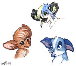 2006 bat big_eyes black_body black_eyes black_fur blep blonde_hair blue_body blue_ears blue_eyes blue_fur blue_hair blue_nose blue_tongue brown_body brown_ears brown_fur brown_nose canid canine canis cheek_tuft chest_tuft colored domestic_dog empty_eyes facial_tuft female feral fightbite fur group hair head_tuft heterochromia leaf-nosed_bat lemur male mammal microbat multicolored_hair pit_bull primate simple_background speckled_fur strepsirrhine tongue tongue_out traditional_media_(artwork) tuft two_tone_hair white_background white_body white_fur yangochiropteran zeriara zeriara_(character)