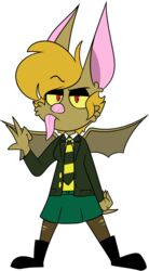  2016 alpha_channel anthro bat bat_ears biped black_boots black_clothing black_eyebrows black_eyeshadow black_footwear blonde_hair boots bottomwear breasts brown_body brown_clothing brown_ears brown_fur brown_legwear brown_membrane brown_tail brown_tuft brown_wings chokovit_(artist) clothed clothed_anthro clothed_female clothing colored digital_drawing_(artwork) digital_media_(artwork) eyebrow_through_hair eyebrows eyeshadow female female_anthro fingers footwear front_view full-length_portrait fur furgonomic_topwear furgonomics gesture glistening glistening_eyes glistening_tongue green_bottomwear green_clothing green_jacket green_skirt green_topwear hair half-closed_eyes hi_res jacket leaf-nosed_bat legwear long_tongue looking_at_viewer madeline_bloodworth makeup mammal membrane_(anatomy) microbat narrowed_eyes necktie no_pupils open_clothing open_jacket open_topwear pattern_necktie pink_inner_ears pink_nose pink_tongue pleated_skirt portrait raised_eyebrow red_eyes school_uniform shirt simple_background skirt solo spread_wings standing striped_necktie tail tail_under_skirt tongue topwear torn_clothing torn_legwear translucent translucent_hair transparent_background uniform v_sign vampire_bat vest white_clothing white_shirt white_topwear wide_stance wings yangochiropteran yellow_clothing yellow_necktie yellow_sclera yellow_topwear yellow_vest 