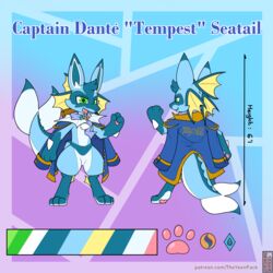  1:1 2023 3_toes absurd_res ambiguous_gender anthro aztepyeen badge belly biped blue_body blue_clothing blue_ear_fins blue_ears blue_fur blue_hair blue_tail character_name clothing dante_(hiroyuki_inku) digital_drawing_(artwork) digital_media_(artwork) digitigrade ear_fins ear_markings eeveelution evolutionary_stone featureless_crotch feet fin front_view fur fur_markings gem generation_1_pokemon generation_4_pokemon green_eyes gym_badge hair hi_res hybrid hybrid_pokemon lucario markings mega_stone model_sheet multicolored_body multicolored_clothing multicolored_ears multicolored_fur neckwear nintendo open_mouth pawpads paws pink_pawpads pokemon pokemon_(species) rear_view solo spikes spikes_(anatomy) tail tail_markings text thick_tail toes tongue two_tone_body two_tone_clothing two_tone_ears two_tone_fur two_tone_tail unusual_anatomy unusual_tail url vaporeon watermark white_belly white_body white_clothing white_ears white_fur white_tail yellow_clothing yellow_ear_fins 