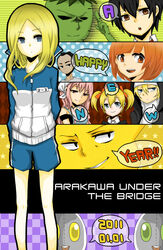  2011 4girls 5boys arakawa_under_the_bridge bad_id bad_pixiv_id black_hair blonde_hair blue_eyes bob_cut close-up crossdressing dated empty_eyes english_text happy_new_year hoshi_(arakawa) ichinomiya_kou iron_brothers_(arakawa) jacket kappa_(arakawa) last_samurai_(arakawa) long_hair maria_(arakawa) mask multiple_boys multiple_girls new_year nino_(arakawa) nun p-ko_(arakawa) pink_hair red_hair scar shorts sister_(arakawa) smile star_(symbol) stella_(arakawa) suzurino_kanaru track_jacket 