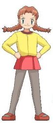  female girl leggings lowres moe_(pokemon) pokemon pokemon_(anime) 