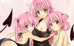  lala_satalin_deviluke momo_velia_deviluke nana_asta_deviluke to_love_ru yabuki_kentarou 