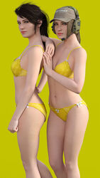  2girls 3d bikini call_of_duty call_of_duty_mobile clone daz_studio female_only twins urban_tracker 