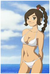  1girls avatar_legends avatar_the_last_airbender bikini cartoongirls female fire_nation nonbender swimsuit ty_lee white_bikini 