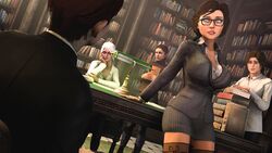  3d bioshock bioshock_infinite ciri clothed elizabeth_comstock lara_croft lara_croft_(survivor) multiple_girls poster shiftop tagme the_witcher_(series) tomb_raider 