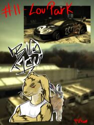  "big"_lou_park 3:4 44hsvr absurd_res anthro car chain_necklace electronic_arts hare hi_res jewelry lagomorph leporid livery looking_at_viewer male mammal mitsubishi_eclipse necklace need_for_speed need_for_speed:_most_wanted_(2005) simple_background solo tinted_windows tuned_car vehicle 