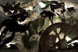  2026 ambiguous_gender anthro aqua_(deltarune) avian bird black_body black_fur blue_body blue_feathers captain carrying_another claws clothed clothed_female clothed_humanoid clothed_male clothing colored darkner delta_rune_(emblem) deltarune detailed detailed_background digital_drawing_(artwork) digital_media_(artwork) domestic_cat elemental_creature feathers felid feline felis female feral flora_fauna flower flower_creature friend_(deltarune) full-length_portrait fully_clothed fully_clothed_female fully_clothed_humanoid fully_clothed_male fur gaster green_body green_clothing green_feathers grin grinning_at_viewer group hair hair_over_eyes happy hat hat_feather headgear headwear heterochromia hi_res holding_knife holding_object hollow_eyes hook hook_hand humanoid knife looking_at_viewer loose_feather male mammal meauwwqqq meme multicolored_body multicolored_feathers multiple_poses obscured_eyes on_shoulders one_eye_closed open_mouth parrot peaked_cap perching pink_eyes pirate pirate_hat pirate_outfit plant portrait pose pupils roaring_knight seven_flowers shaded shadow_creature sharp_teeth ship smile smiling_at_viewer striped_bird_(deltarune) symbol teeth three-quarter_portrait topwear two_tone_body two_tone_feathers undertale undertale_(series) vehicle visor_eyes watercraft white_body white_clothing white_topwear yellow_body yellow_eyes yellow_feathers 