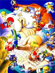  6+boys :o aircraft all_fours android auto_(mega_man) bald bandages bass_(mega_man) beard beat_(mega_man) bird blonde_hair blue_eyes blueprint_(object) blush boots broom canine chibi clenched_teeth closed_eyes cut_man dr._light_(mega_man) dr._wily_(mega_man) dress duo_(mega_man) elec_man eraser everyone eyebrows facial_hair female flying gloves green_eyes grey_hair guts_man hair_ribbon helicopter helmet ink lab_coat light long_hair lowres lying mega_man_(character) mega_man_(classic) mega_man_(series) mega_man_1 met_(mega_man) moustache multiple_boys official_art open_mouth paper pencil pointing ponytail proto_man ribbon robot roll_(mega_man) rush_(mega_man) scarf scissors screw scroll shirt_tug short_dress short_hair sitting sitting_on_person sleeping smile spill sunglasses surprised teeth torn_clothes treble_(mega_man) udon_entertainment white_hair wolf wrench 