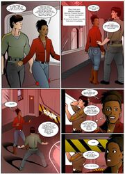  1boy 1girls comic dark-skinned_female dialogue doctor_who female male manicart1 martha_jones speech_bubble tagme 