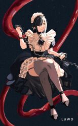  black_hair copyright_request highres luwdd maid nayuta_(chainsaw_man) 