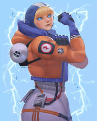  apex_legends belt big_ass big_butt big_hips big_thighs blue_eyes blush bottom_heavy bubble_ass bubble_butt dat_ass electricity gigantic_ass gigantic_butt huge_ass huge_butt jumpsuit looking_at_another outgrowing_clothes simple_background skin_tight stretched_clothing thick thick_ass thick_hips thick_legs thick_thighs tight_clothes tight_clothing tight_pants tights veronik viewed_from_behind wattson_(apex_legends) wholesome 