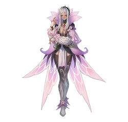  alternate_costume aversa_(fire_emblem) aversa_(resplendent)_(fire_emblem) boots bracelet breasts bridal_gauntlets cape cleavage commentary_request dark-skinned_female dark_skin detached_sleeves dress facial_mark female fingernails fire_emblem fire_emblem_awakening fire_emblem_heroes flower frills full_body grey_hair highres jewelry large_breasts lips long_hair long_sleeves looking_at_viewer makitoshi0316 nail_polish official_art parted_bangs parted_lips pelvic_curtain plant red_eyes short_dress smile solo thigh_boots vines white_background white_hair white_lips wing_cape 