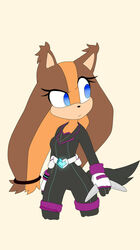  accessory badger black_clothing boomerang boomgalaxy clothing female gloves hair_accessory hairband handwear mammal mustelid musteline sega solo sonic_boom sonic_the_hedgehog_(series) sticks_the_jungle_badger tight_clothing white_clothing white_gloves white_handwear 