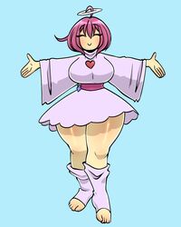  2d 5hitzzzu angel angel_wings ass big_breasts boombita breasts busty closed_eyes clothed clothing color deltarune feet female female_frisk frisk funcu funculicious guardian_spirit hi_res hug meatcuteshii pinkbobatoo skiddioop solo spread_arms stereodaddy tagme thick_thighs thighs toby_fox undertale undertale_(series) 