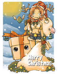  :3 bad_id bad_pixiv_id belt belt_buckle bikini bikini_top_only blue_shorts blush_stickers border breasts brown_belt brown_gloves buckle christmas cleavage closed_mouth commentary_request female full_body fur-trimmed_headwear fur-trimmed_shorts fur_trim gift gloves hat holding holding_sack holly looking_at_viewer medium_breasts merry_christmas midriff minorigo_flow myst_case navel parted_bangs pink_hair poring ragnarok_online red_headwear sack santa_hat short_hair short_shorts shorts slime_(creature) smile snow snowing standing star_(symbol) swimsuit white_bikini white_border whitesmith_(ragnarok_online) 