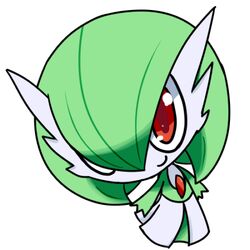  chibi gardevoir lowres neichii nintendo no_humans pokemon red_eyes solo 