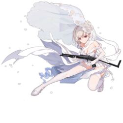  bare_shoulders bison_cangshu breasts bridal_veil choker cleavage closed_mouth dress earrings elbow_gloves female flower full_body girls&#039;_frontline gloves gun high_heels holding holding_gun holding_weapon jewelry large_breasts light_frown looking_at_viewer official_alternate_costume official_art open_box red_eyes rmb-93 rmb-93_(girls&#039;_frontline) rmb-93_(moonlit_lover_beyond_reach)_(girls&#039;_frontline) rose short_hair simple_background solo squatting star_(symbol) thighhighs third-party_source transparent_background trigger_discipline v-shaped_eyebrows veil weapon weapon_case wedding_dress white_choker white_dress white_flower white_footwear white_gloves white_hair white_rose white_thighhighs 