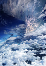  cloud cloud_focus cloudy_sky commentary_request electricity highres lightning no_humans outdoors photoshop_(medium) scenery sky storm yumemizuki 