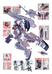  absurdres advance_of_zeta advance_of_zeta_re-boot barzam beam_rifle energy_gun gm_quel gun gundam gundam_mk_ii gundam_tr-1_hazel hazel_custom_gundam highres kenki_fujioka mecha no_humans official_art reference_sheet robot shield titans_(gundam) titans_test_team_(gundam) tr-6_woundwort transparent_background weapon 