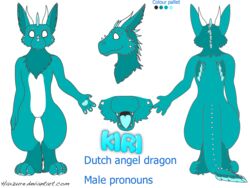  2016 4:3 absurd_res ambiguous_gender anthro big_ears blue_body blue_fur digital_media_(artwork) dragon dutch_angel_dragon english_text featureless_crotch front_view fur furred_dragon furred_scalie fuzzy haxzure hi_res horn kiri looking_at_viewer lyricalpaws mammal model_sheet multicolored_body multicolored_fur mythological_creature mythological_scalie mythology nude open_mouth pawpads paws scalie simple_background smile solo standing teeth text tongue 