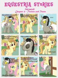  absurd_res alice_goldenfeather_(estories) black_border border building closed_eyes cutie_mark dialogue discord_(mlp) ears_down ears_up english_text equid equine estories fake_cutie_mark feathered_wings feathers female feral fluttershy_(mlp) flying folded_wings friendship_is_magic frown group hasbro hi_res horn male mammal my_little_pony mythological_creature mythological_equine mythology nervous outside pegasus pivoted_ears plant ponyville shrub side_glance spread_wings text trio uncertain unicorn wings yellow_body yellow_feathers yellow_wings 