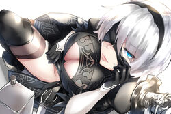  breasts cleavage nier nier:_automata pod_(nier:_automata) shimeno_puni yorha_unit_no._2_type_b 