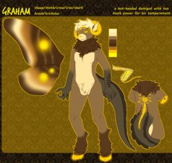  2016 abject color_swatch english_text graham_(ramgod666) hi_res hooves hybrid insect_wings lepidopteran_wings male model_sheet solo text wings 