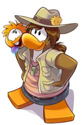  alpha_channel avian belt bird bottomwear brown_belt brown_hair buckteeth clothed clothing club_penguin duo female full-length_portrait grey_bottomwear grey_clothing grey_jacket grey_skirt grey_topwear hair hands_on_hips hi_res jacket long_hair official_art open_clothing open_jacket open_mouth open_topwear penguin pink_clothing pink_shirt pink_topwear ponytail portrait puffle puffle_handler shirt short_sleeves skirt teeth tongue tongue_out toony topwear unknown_artist upper_teeth_only whistle_around_neck 