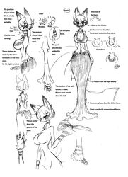  anthro big_breasts breasts canid canine claws cleavage clothed clothing dress english_text engrish female fox hair hi_res how-to kayoh mammal monochrome multi_tail pandemonium_wizard_village sho_shibamoto solo tail text toe_claws wide_hips 