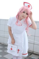  apron chunky cosplay haito nurse nurse_uniform photo pink_hair princess_princess yukata_mikoto 