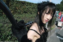  cosplay frills morte photo ruffles scythe suzuyuki_kaho vispo_original wings 