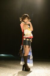  boots cosplay final_fantasy final_fantasy_x final_fantasy_x-2 gun photo suzukaze_yuuki weapon yuna 