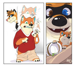  absurd_res duo haraak hi_res macro male micro potion_bottle shrinking size_transformation sparklingshib terrytigear transformation 