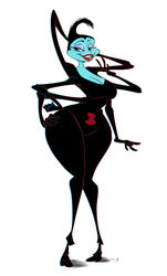  1girls 2015 6_arms a_bug&#039;s_life anthro big_ass black_hair black_outfit black_widow_spider blue_eyes blue_skin breasts clothed disney eye_shadow eyelashes female_focus female_only hand_on_thigh higher_resolution_duplicate humanoid lipstick mature_female pixar repost rosie_(a_bug&#039;s_life) slb smile solo_female spider spider_humanoid teeth white_background wide_hips 