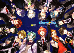  amaha_tsubasa aozora_hayato crease haruki_naoshi honey_bee hoshizuki_kotarou kanakubo_homare kazuaki kinose_azusa male miyaji_ryunousuke mizushima_iku nanami_kanata shiranui_kazuki starry_sky tomoe_yoh touzuki_suzuya uniform 