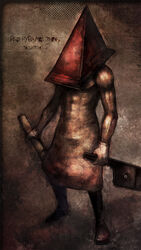  1boy bad_id bad_pixiv_id full_body highres male_focus monster muscular photoshop_(medium) pyramid_head silent_hill_(series) solo standing tsukuru_(seki_sabato) 